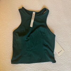 NWT Nulux Racerback Cropped Run Tank
